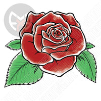 Rose with Leaves