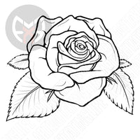 Rose with Leaves