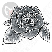 Rose with Leaves