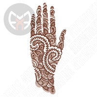 Henna Hand Detailed