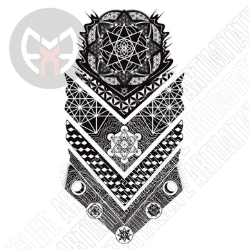 Sacred Geometry Half-sleeve