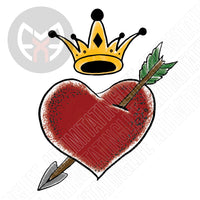 Heart Arrow with Crown