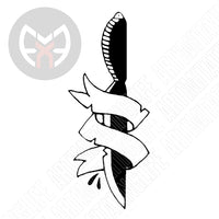 Traditional Dagger and Banner