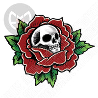 Traditional Skull Rose