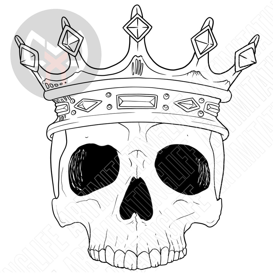 Skull with Crown