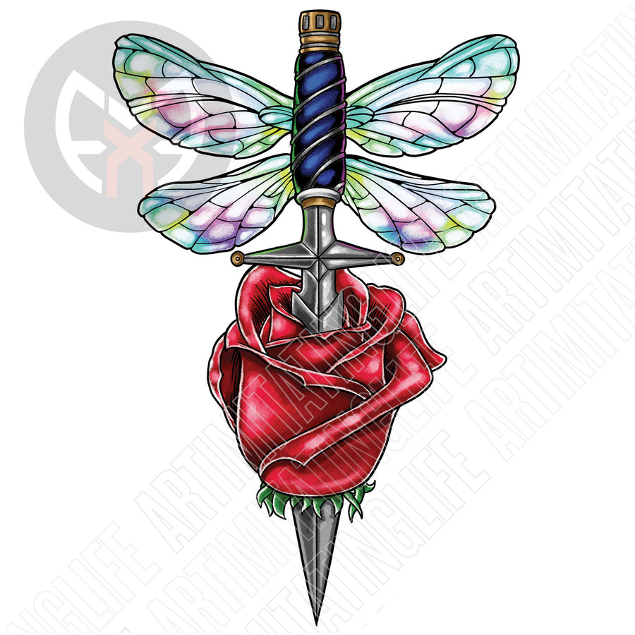 Dragonfly Dagger Rose