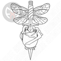 Dragonfly Dagger Rose