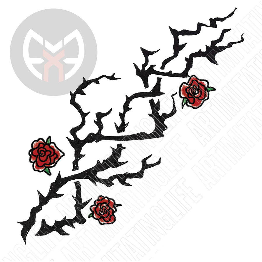 Tribal Rose and Thorns
