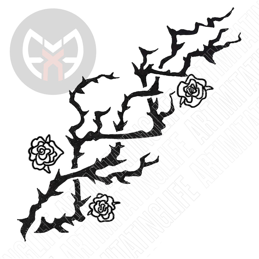 Tribal Rose and Thorns