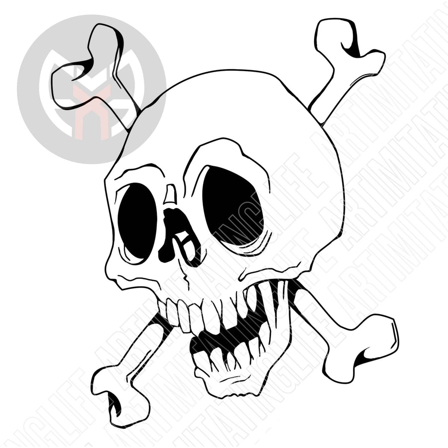 Happy Skull and Crossbones