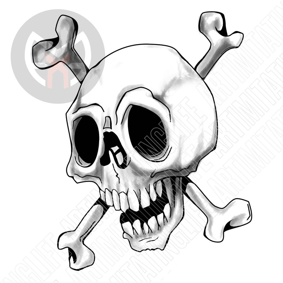 Happy Skull and Crossbones