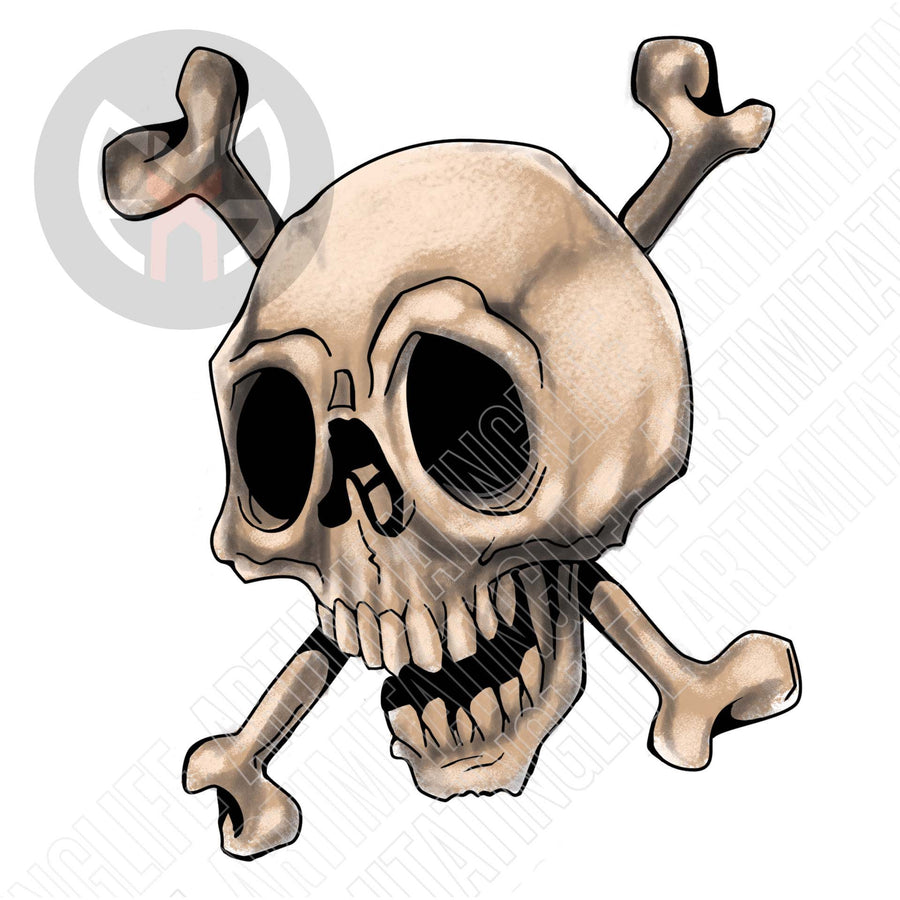 Happy Skull and Crossbones