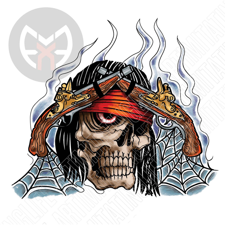 Skull Pirate Guns
