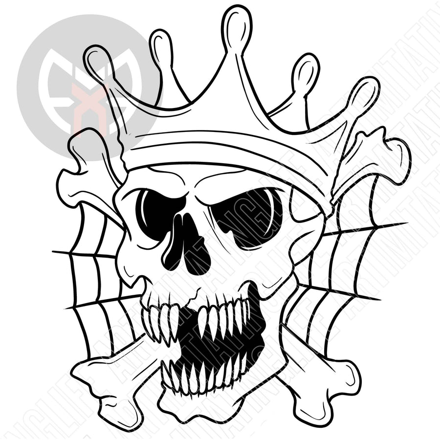 Skull Web Crown