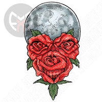 Rose Moon Skull
