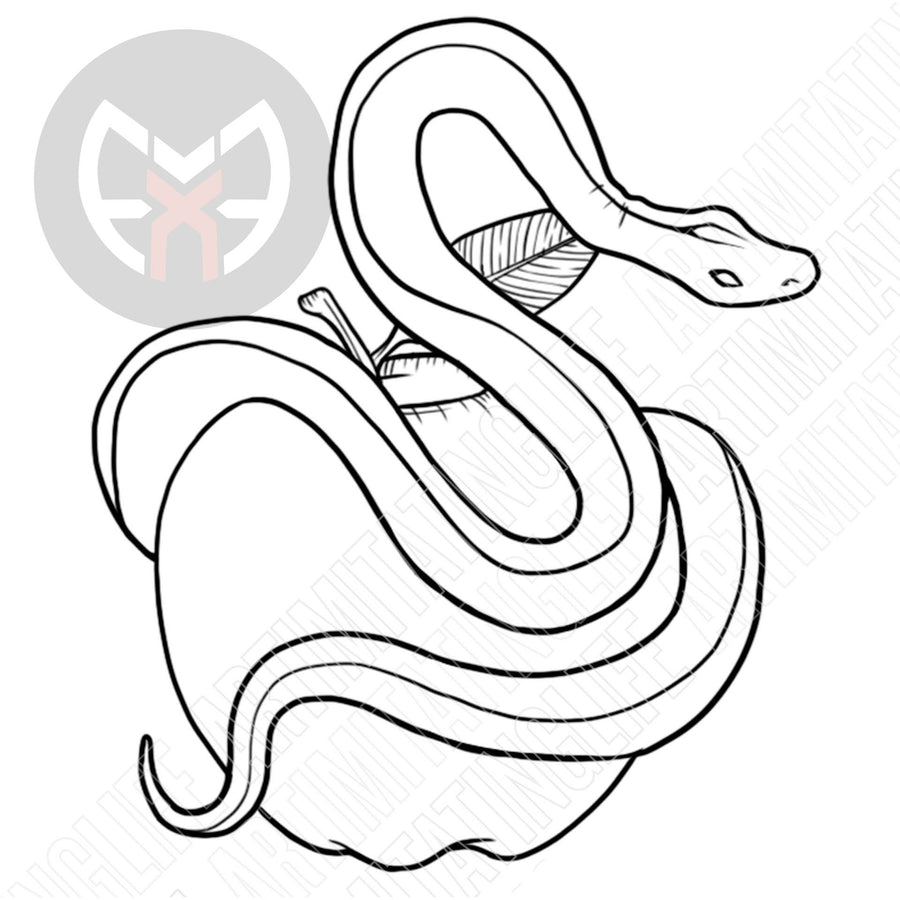 Snake and Apple