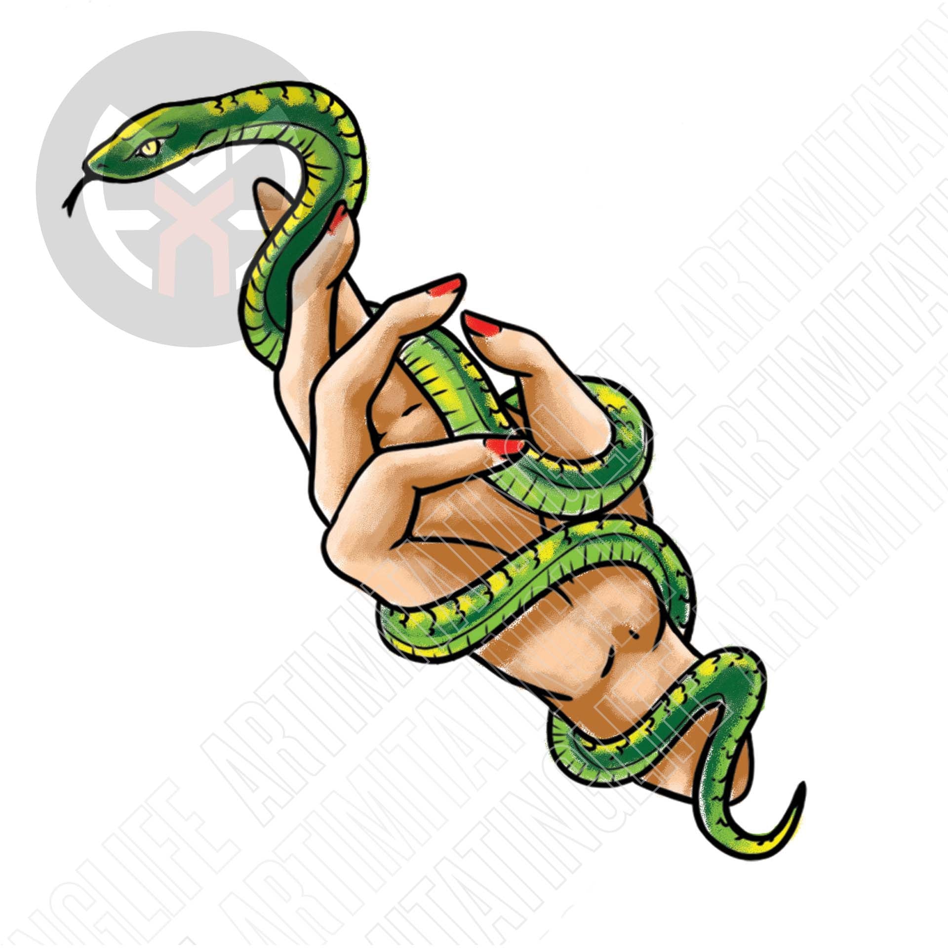 Snake in Hand – mastersfx