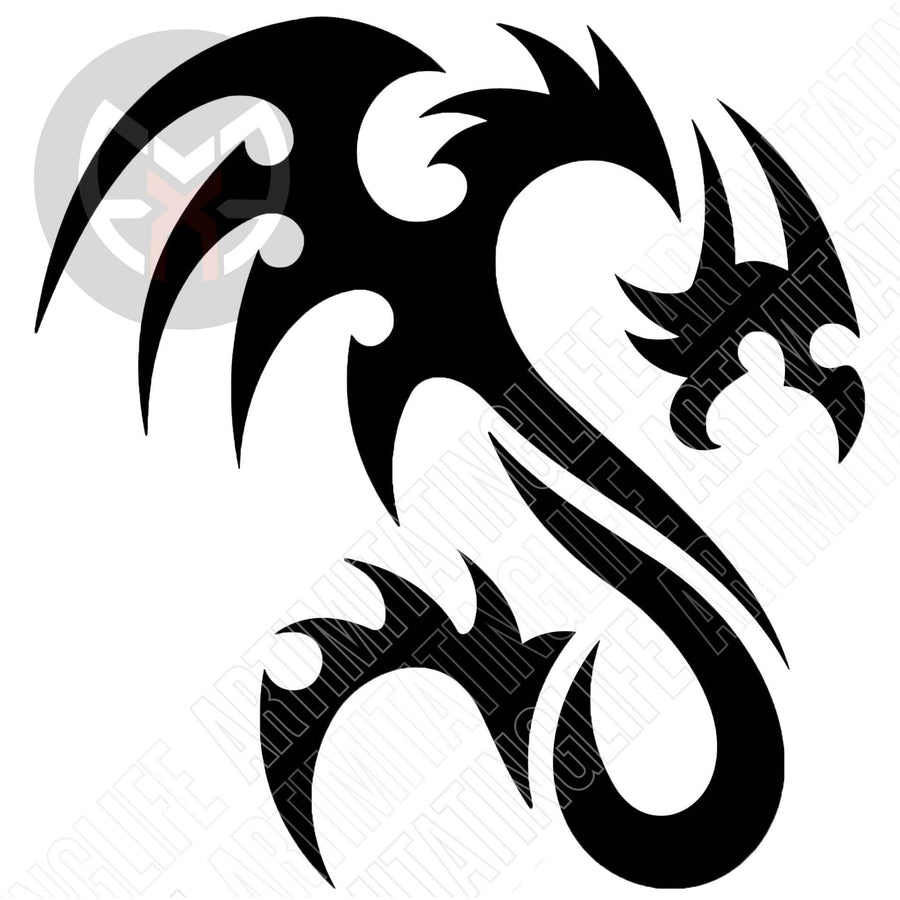 Tribal Dragon Curved