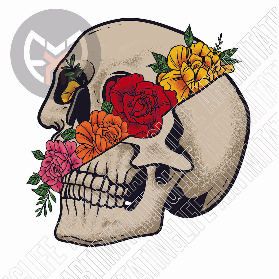 Floral Skull