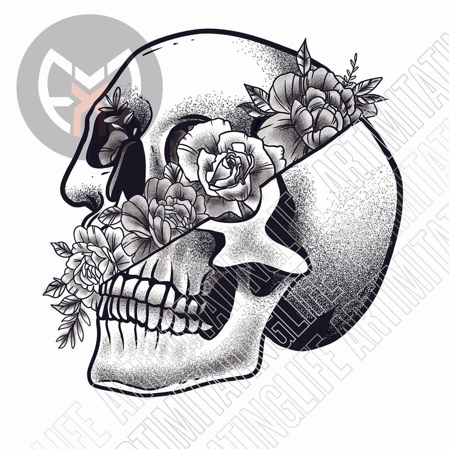 Floral Skull