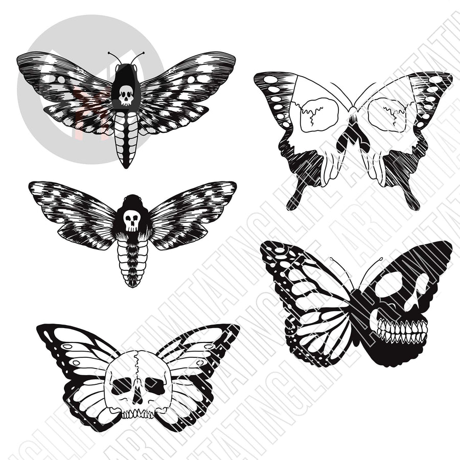 Skull Butterfly Flash