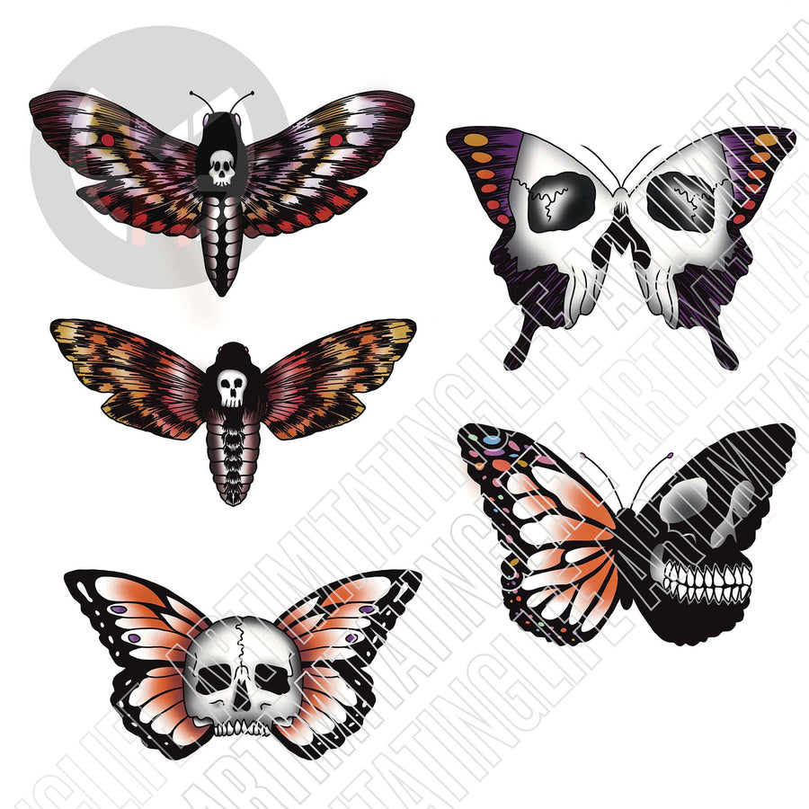Skull Butterfly Flash