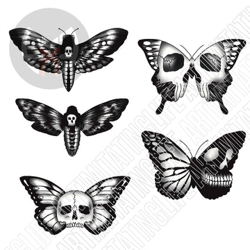 Skull Butterfly Flash