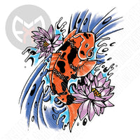 Koi with Water and Lilies