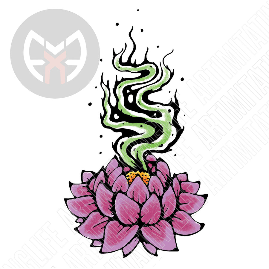 Lily with Smoke