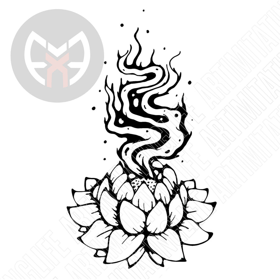 Lily with Smoke