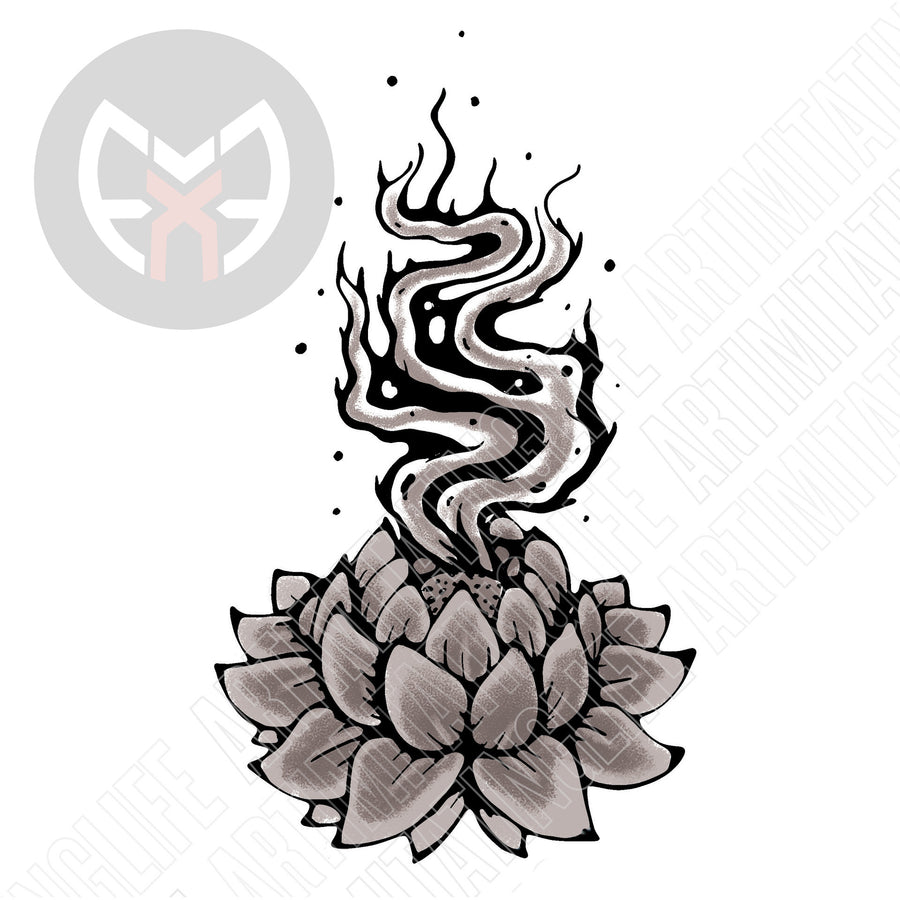 Lily with Smoke