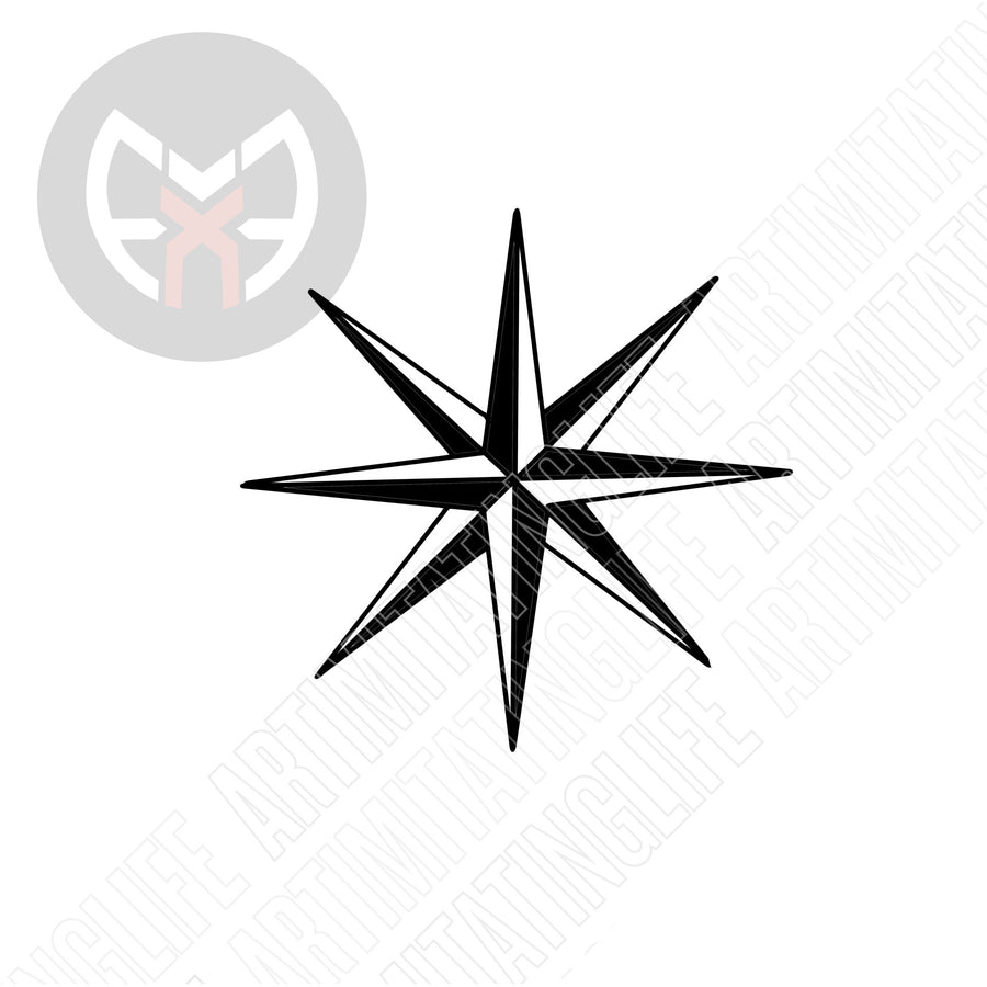 Nautical Eight-Point Star