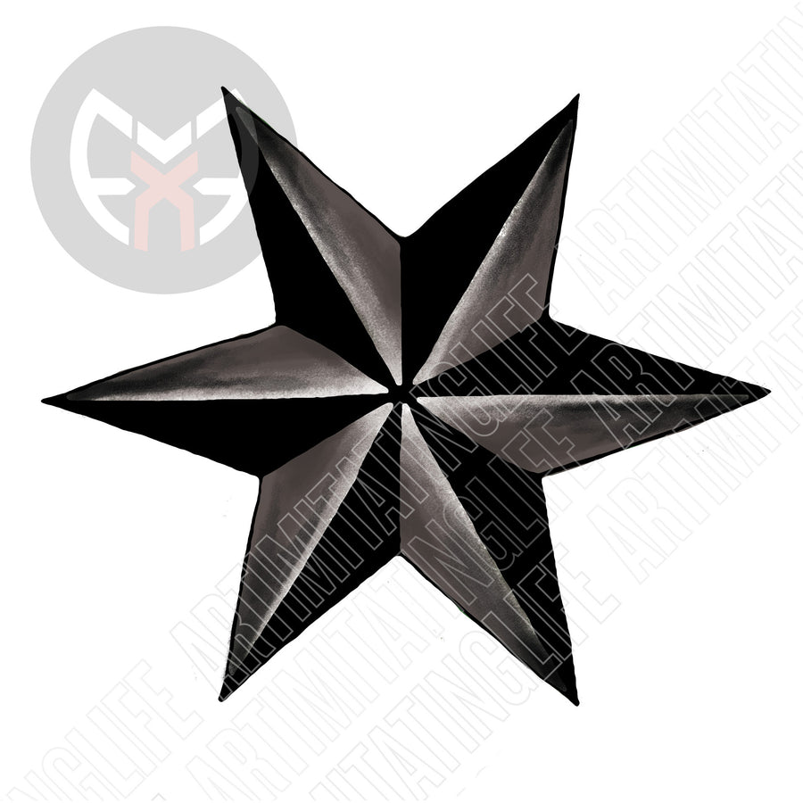Nautical Six-Pointed Star
